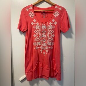 JW by Johnny Was embroidered tunic Size S